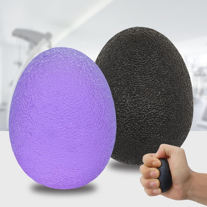 MOJOTORY Stress Balls for Adults, Hand Exersicers for Strength, Squeeze Balls for Hand Therapy, Hand Exersice Balls for Hand, Finger and Wrist Training with Carrying Bag - Image 1